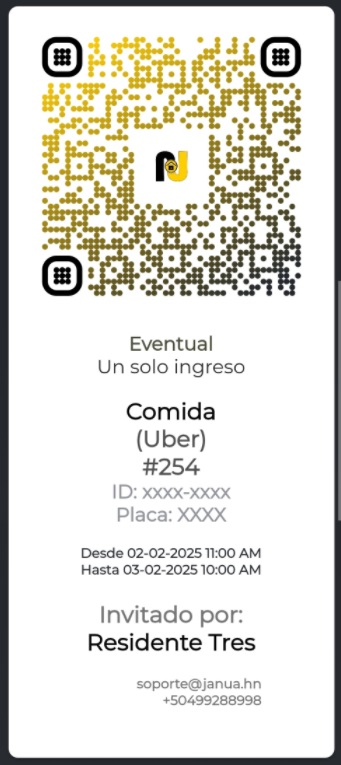 pantalla con qr app