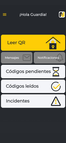pantalla guardía lector qr